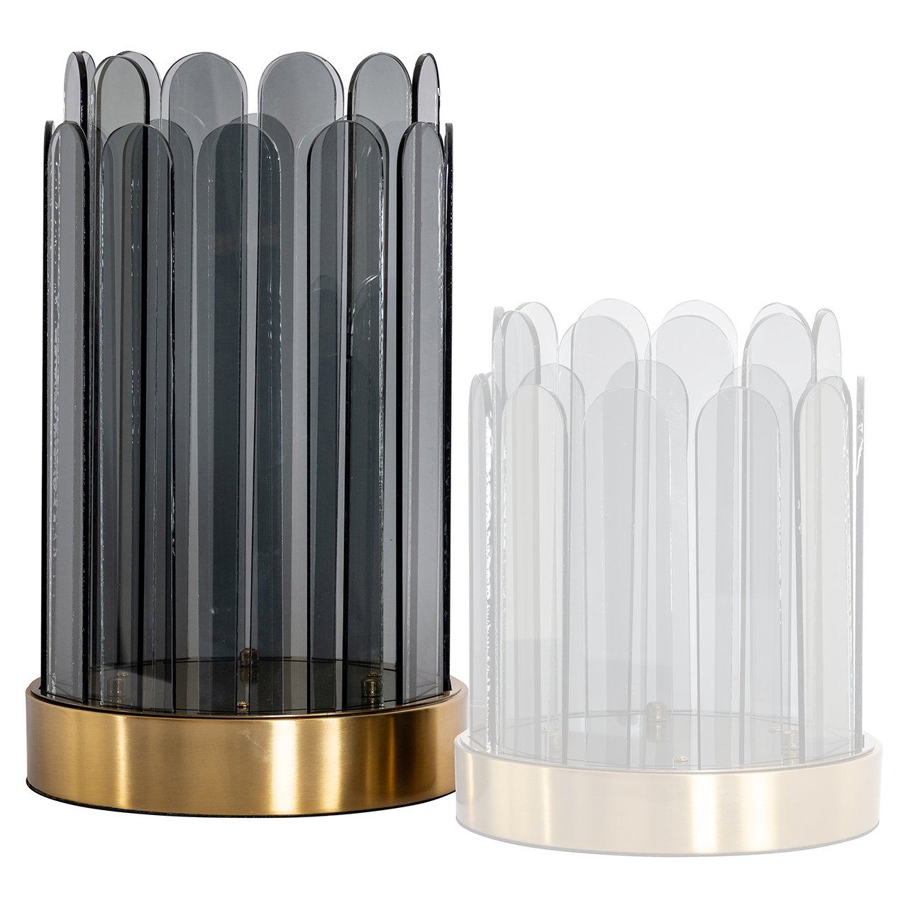 Windlicht Daisey groot (Smoke)