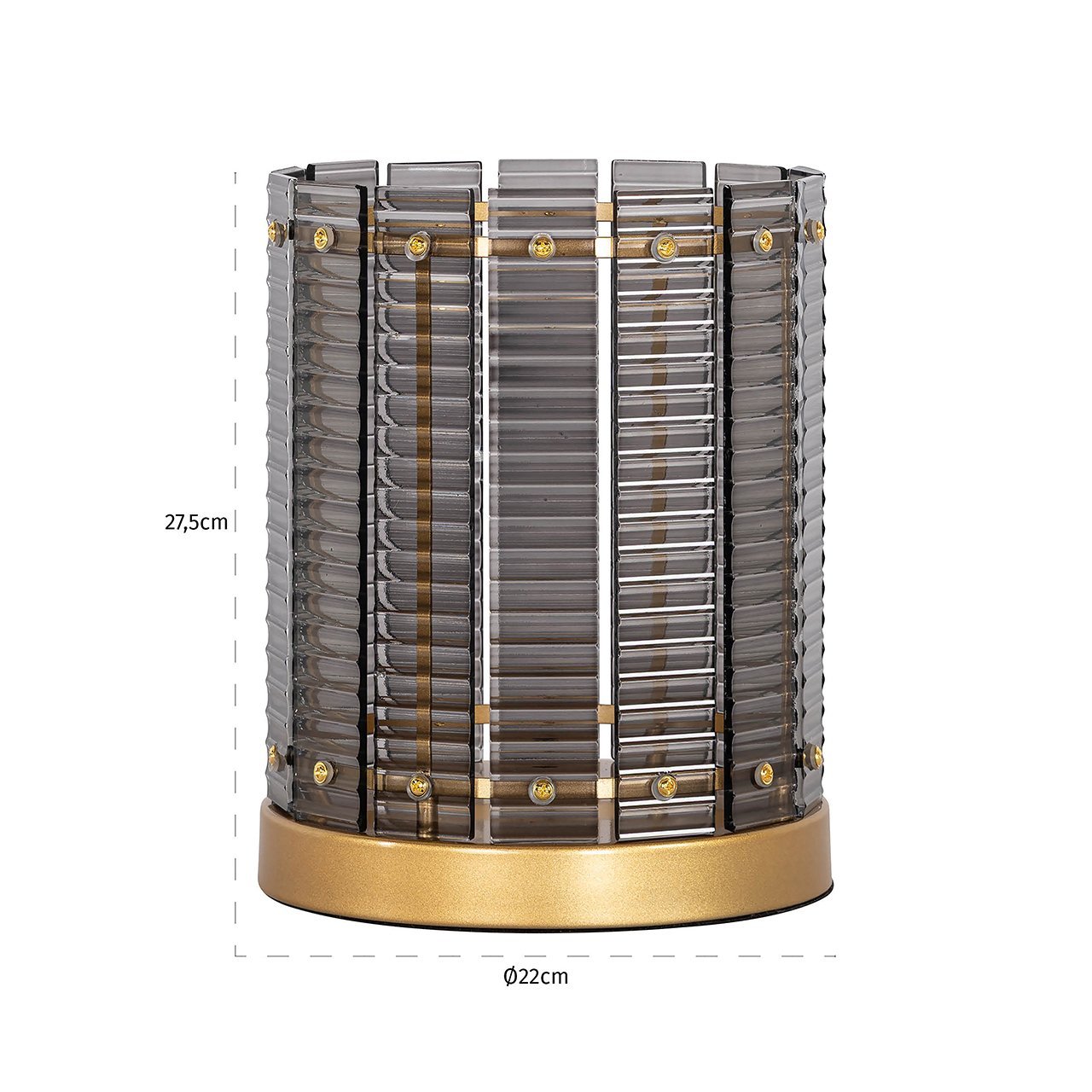 Windlicht Daylin klein (Smoke)