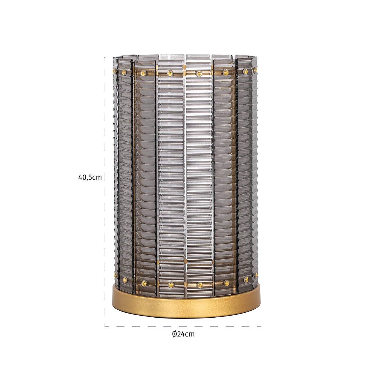 Windlicht Daylin groot (Smoke)