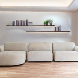 Hoekbank Lianza - Beige / Gebroken wit