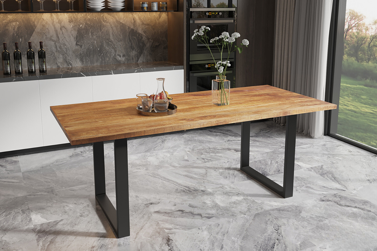 Eettafel 'Nicola' Rechthoekig — Mango Hout