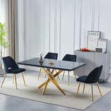 Eettafel 'Olivia' 150cm — Poten in Goudkleur