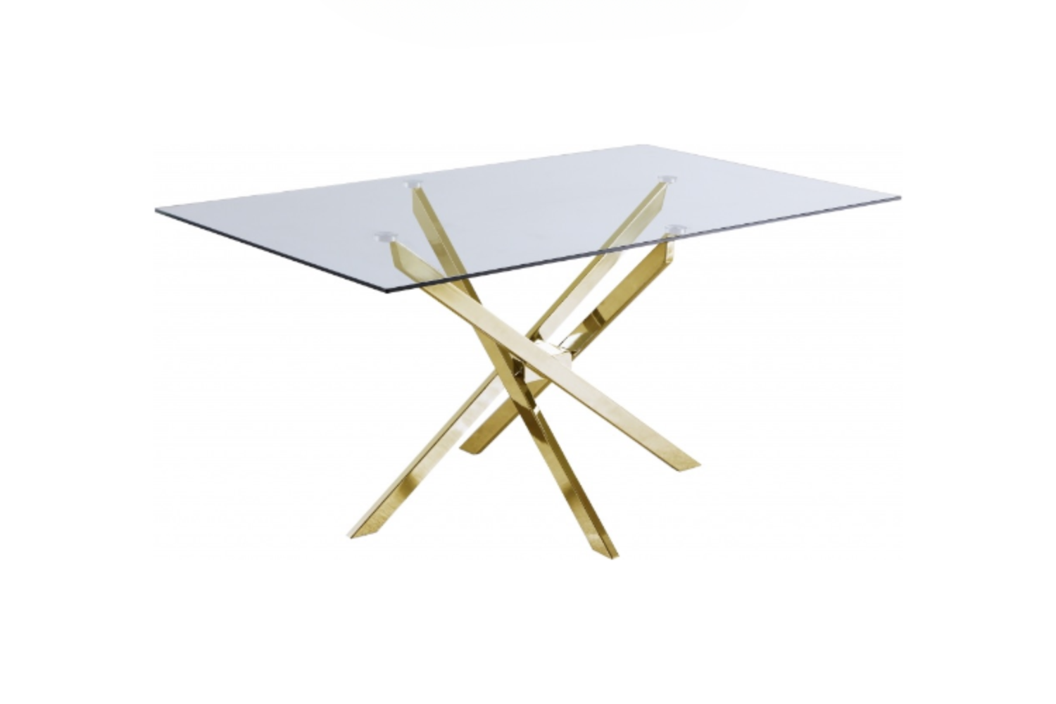 Eettafel 'Olivia' 150cm — Poten in Goudkleur