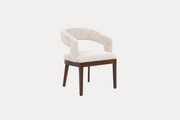 Japandi Stoel Curve - Taupe Donkerbruin