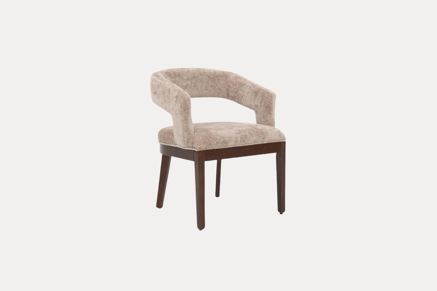 Japandi Stoel Curve – Bruin Donkerbruin