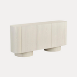 Japandi Dressoir Royal – Crème hout met afgeronde vormen