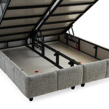 PUFFY Bed Grijs met Opbergruimte