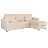 Hoekbank BALI Beige met Opbergruimte en Slaapfunctie