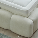 Elena Bed - Off White Bouclé