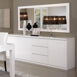 Dressoir Roma - 220cm - 3 Deuren 3 Lades - Wit 