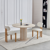 Eettafel Decor Travertin - 100cm - Rond