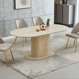 Eettafel Lea Travertinlook - Ovaal