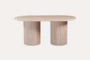 Eettafel Loma Ovale – Marmer in Licht Eiken