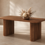 Tafel 'Jean' 200 cm Deens Ovaal Mango hout Lichtbruin