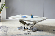 Salontafel 'Trophee' Rechthoek 120cm — Poten in Zilverkleur