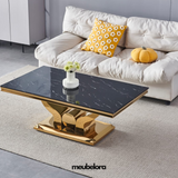 Salontafel 'Trophee' Rechthoek 120cm — Poten in Goudkleur