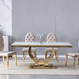 Eettafel 'Trophee' 150cm — Poten in Goudkleur