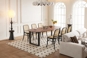 SALE - Tafel 'Tommy' 220x100 cm Deens Ovaal U-Poot Mango hout Bruin