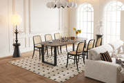 SALE - Tafel 'Tommy' 220x100 cm Deens Ovaal U-Poot Mango hout Tabaco