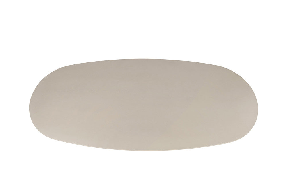 Tafel 'Tavira' 220 cm Ovaal Cement Wit