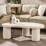 Salontafel — XL kiezel organisch — Marmer composiet 