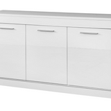 Dressoir Modena 3 deuren- Witte Hoogglanslak