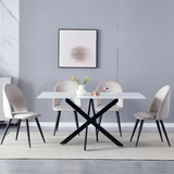 Eettafel 'Olivia' 150cm — Poten in Zwart