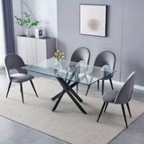 Eettafel 'Olivia' 150cm — Poten in Zwart