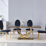 Eettafel 'Trophee' 180cm — Poten in Goudkleur