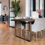 Spiegel Maevy goud 110Ø (Gold)