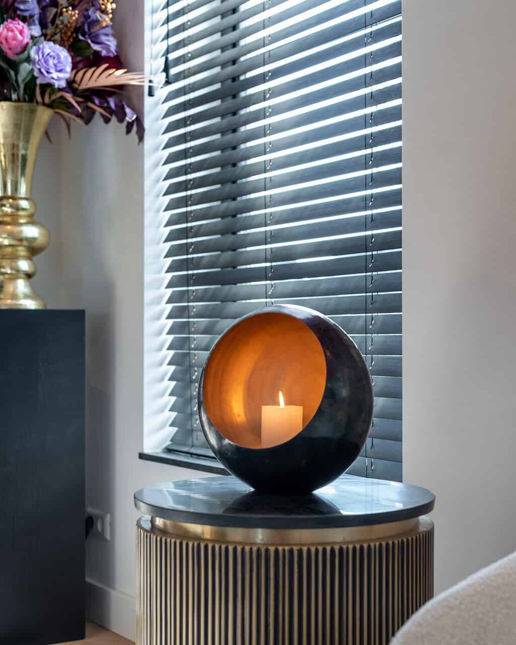 Bijzettafel Ironville 50Ø (Gold)