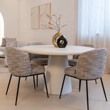 Eettafel Bloomstone – 130 cm – Wit