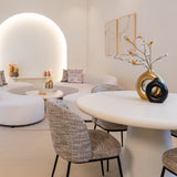 Eettafel Bloomstone – 130 cm – Wit