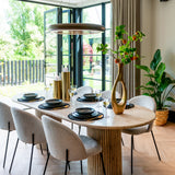 Ovale Eettafel La Cantera Travertin – 240 x 110 cm