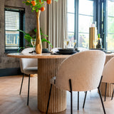 Ovale Eettafel La Cantera Travertin – 240 x 110 cm