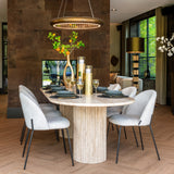 Ovale Eettafel La Cantera Travertin – 240 x 110 cm