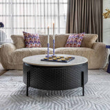 Bijzettafel Kimble paars groot 30Ø (Purple)