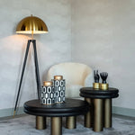 Bijzettafel Macaron (Black rustic)