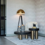 Bijzettafel Macaron (Black rustic)