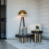 Bijzettafel Macaron (Black rustic)