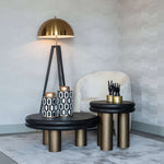 Bijzettafel Macaron (Black rustic)