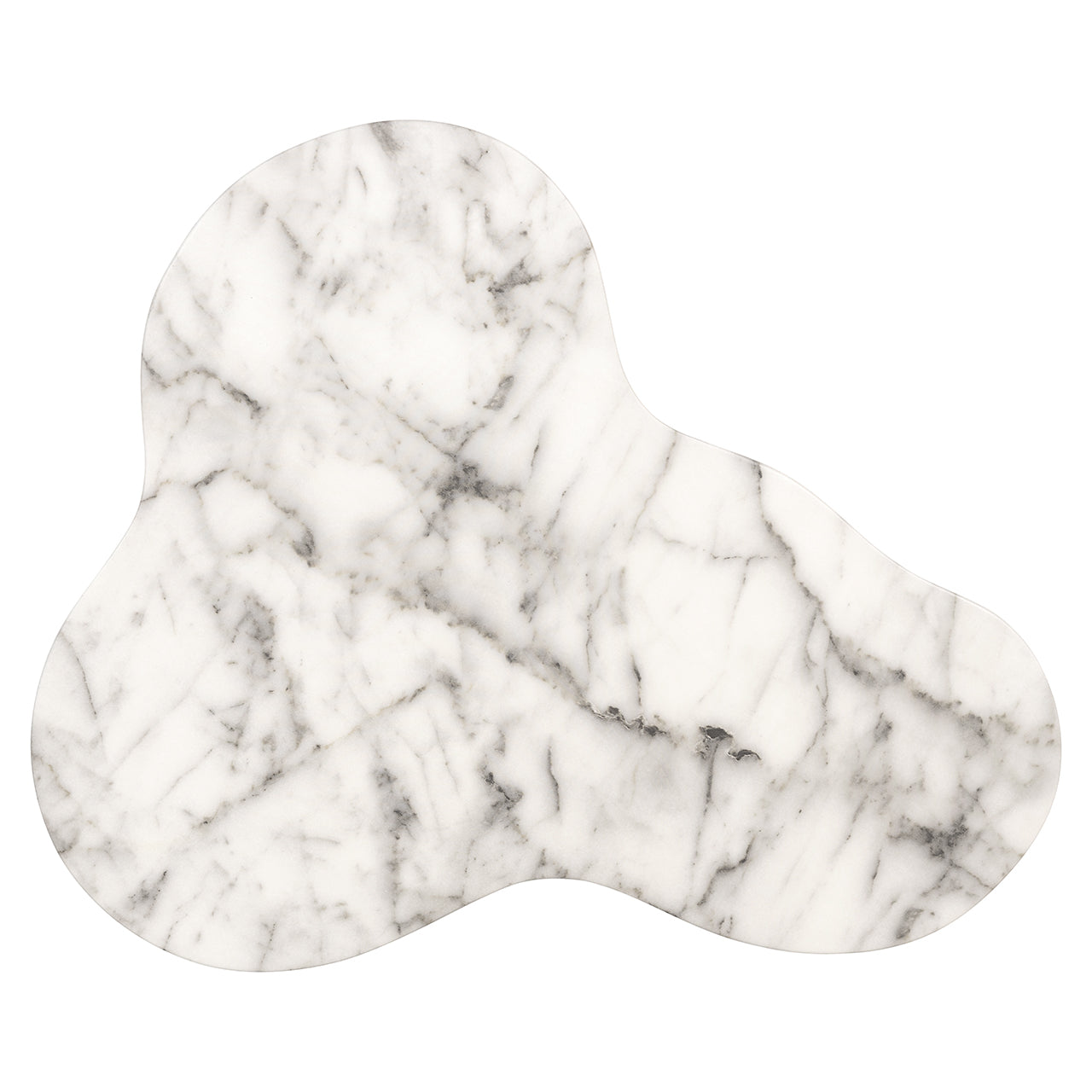 Bijzettafel Rockyard faux wit marmer indoor/outdoor (White)
