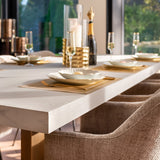 Eettafel Whitebone – 235 x 100 cm  Visgraat eikenhout Kleur Verona Grey