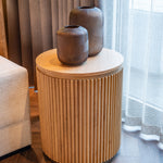 Bijzettafel Belfort 50Ø (Natural oak)