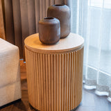 Bijzettafel Belfort 50Ø (Natural oak)