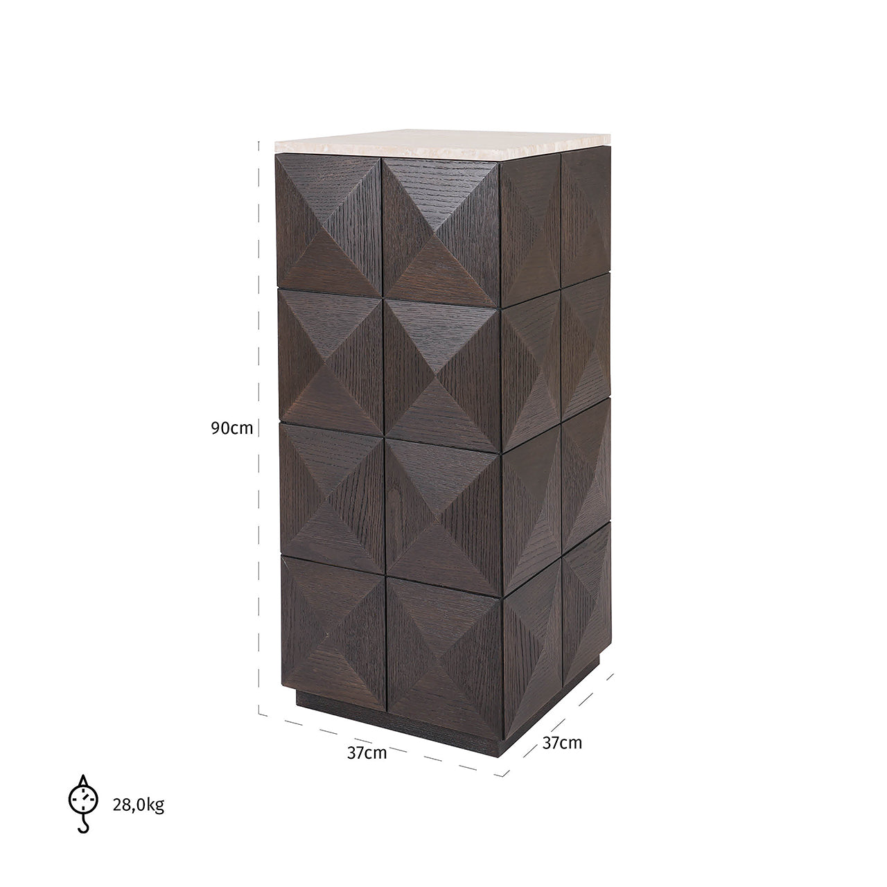 Pilaar Claremont (Brown)