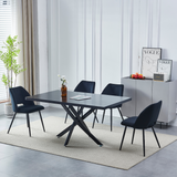 Eettafel 'Olivia' 180cm — Poten in Zwart
