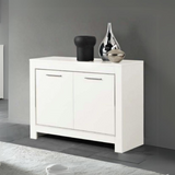 Dressoir Modena 2 Deuren 112cm - Witte Hoogglanslak