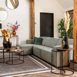 Bijzettafel Tulum set van 2 (Brushed Gold)