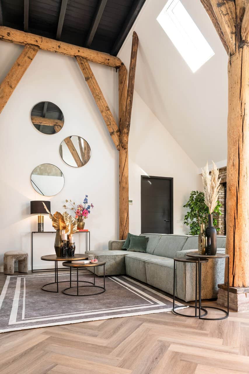 Bijzettafel Tulum set van 2 (Brushed Gold)